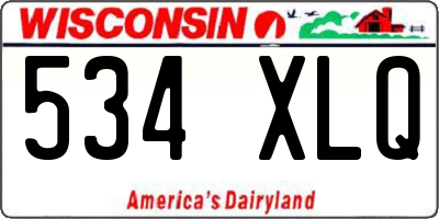WI license plate 534XLQ