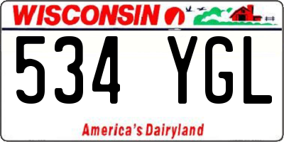 WI license plate 534YGL