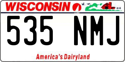 WI license plate 535NMJ
