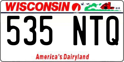 WI license plate 535NTQ