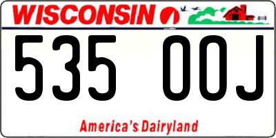 WI license plate 535OOJ