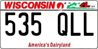 WI license plate 535QLL