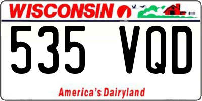 WI license plate 535VQD