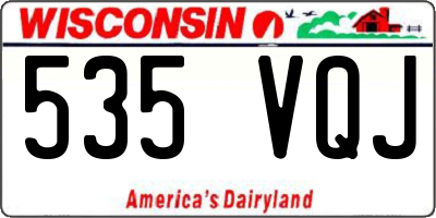 WI license plate 535VQJ