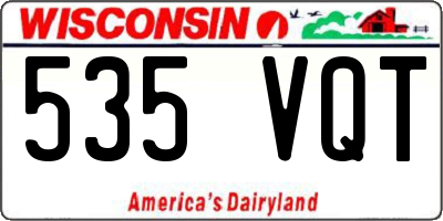 WI license plate 535VQT