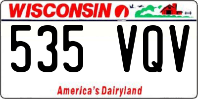 WI license plate 535VQV