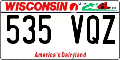 WI license plate 535VQZ