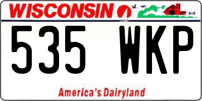WI license plate 535WKP