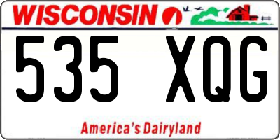 WI license plate 535XQG
