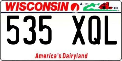 WI license plate 535XQL