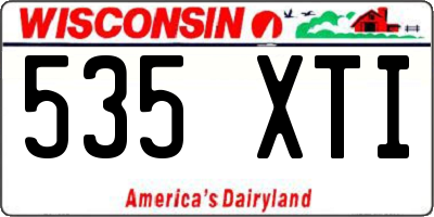 WI license plate 535XTI