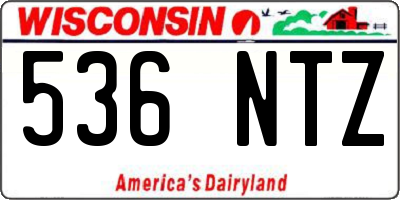 WI license plate 536NTZ