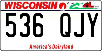 WI license plate 536QJY