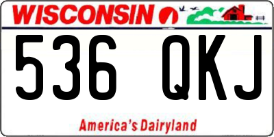 WI license plate 536QKJ