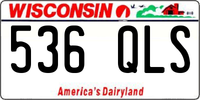 WI license plate 536QLS