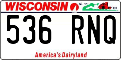 WI license plate 536RNQ