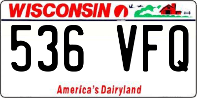 WI license plate 536VFQ