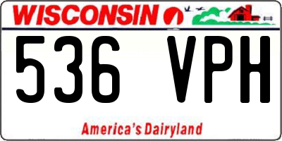 WI license plate 536VPH
