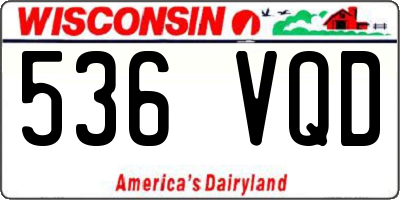 WI license plate 536VQD
