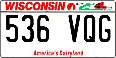 WI license plate 536VQG