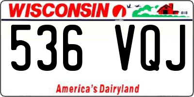 WI license plate 536VQJ
