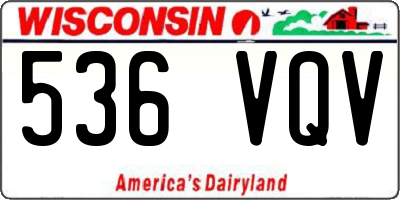 WI license plate 536VQV