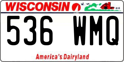 WI license plate 536WMQ
