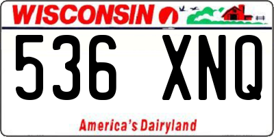 WI license plate 536XNQ