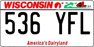 WI license plate 536YFL