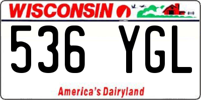 WI license plate 536YGL