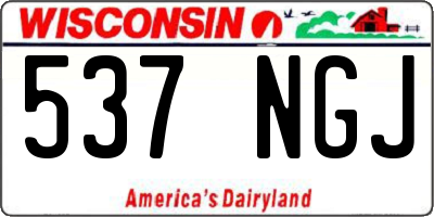 WI license plate 537NGJ