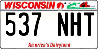 WI license plate 537NHT