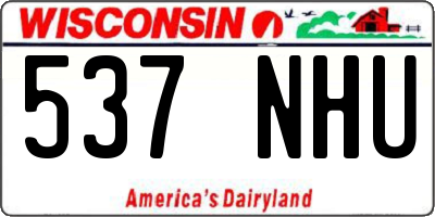 WI license plate 537NHU