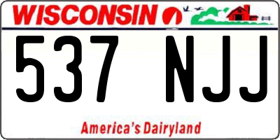 WI license plate 537NJJ