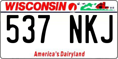 WI license plate 537NKJ