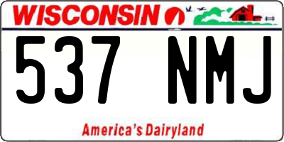 WI license plate 537NMJ