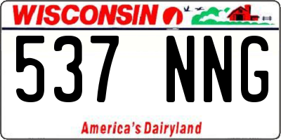 WI license plate 537NNG