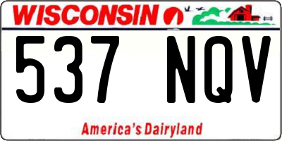 WI license plate 537NQV