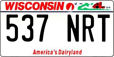 WI license plate 537NRT