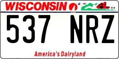 WI license plate 537NRZ