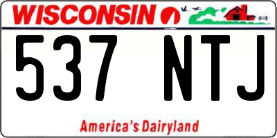 WI license plate 537NTJ