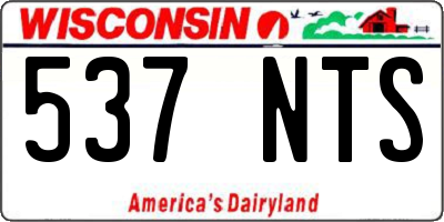 WI license plate 537NTS