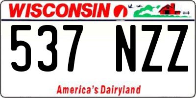 WI license plate 537NZZ