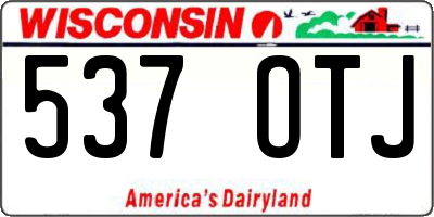 WI license plate 537OTJ