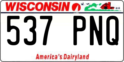 WI license plate 537PNQ