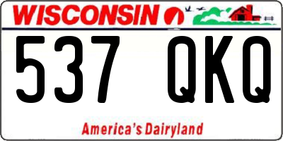 WI license plate 537QKQ