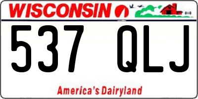 WI license plate 537QLJ
