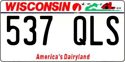 WI license plate 537QLS