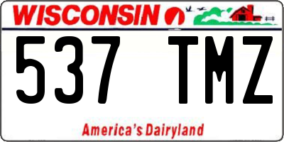 WI license plate 537TMZ