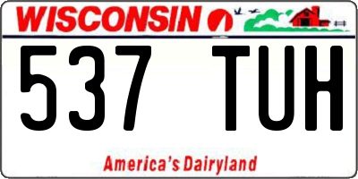 WI license plate 537TUH
